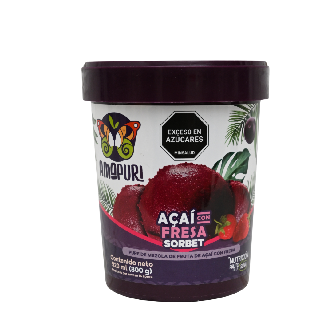 Kit viajero pulpas y sorbet de açaí (20 litros)