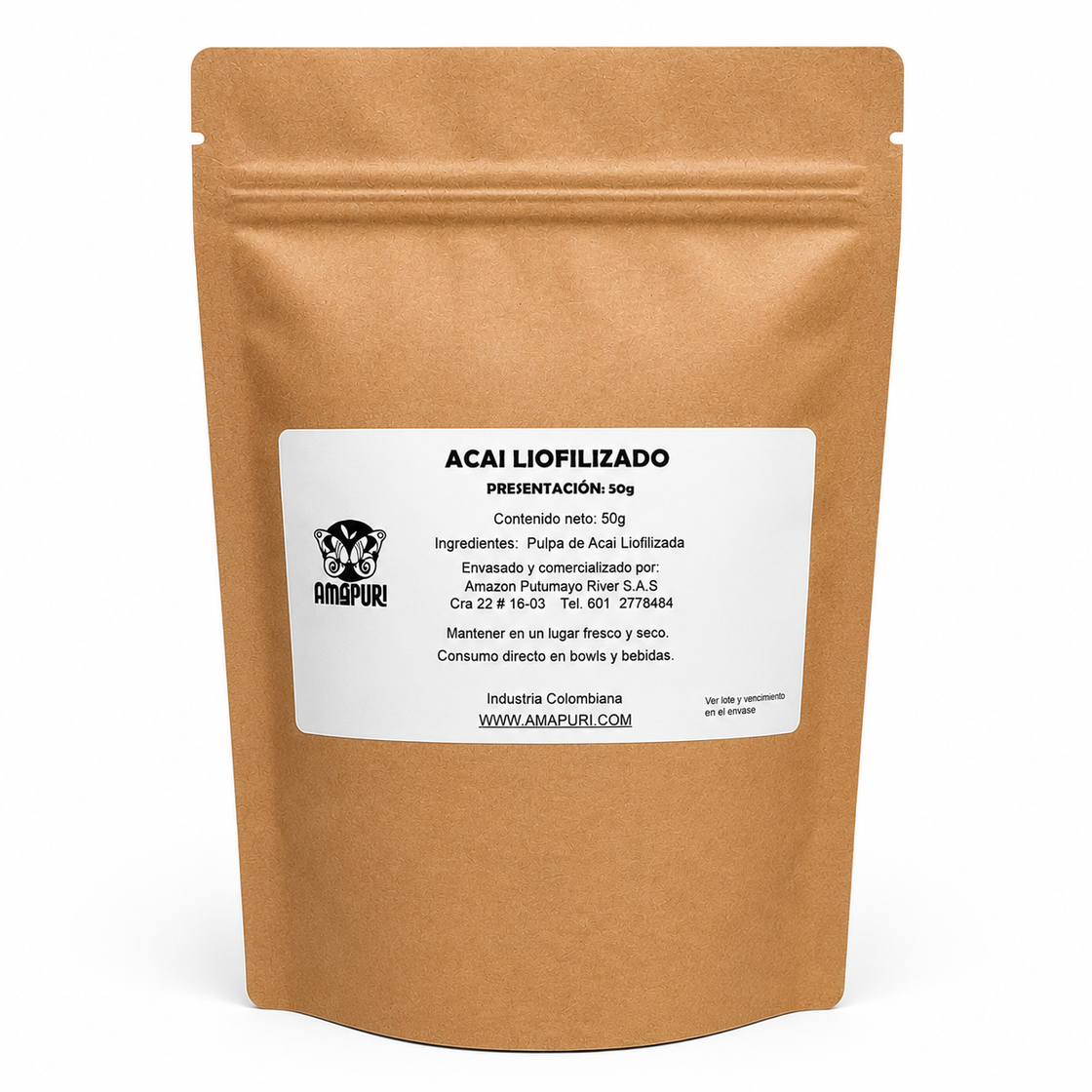Acai Berry Liofilizado Bolsa X50gr