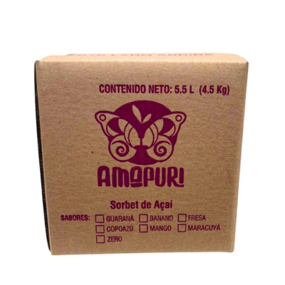 Sorbet de açai zero x 4.5kg (caja)