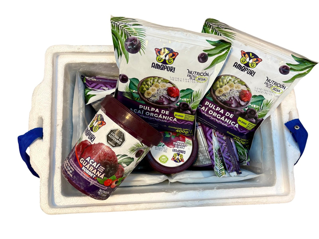 Kit viajero pulpas y sorbet de açaí (20 litros)