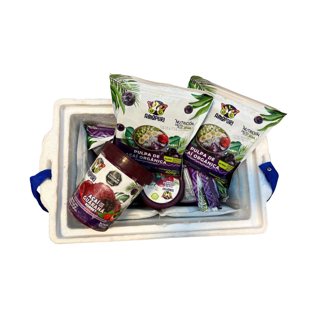 Kit viajero pulpas y sorbet de açaí (20 litros)