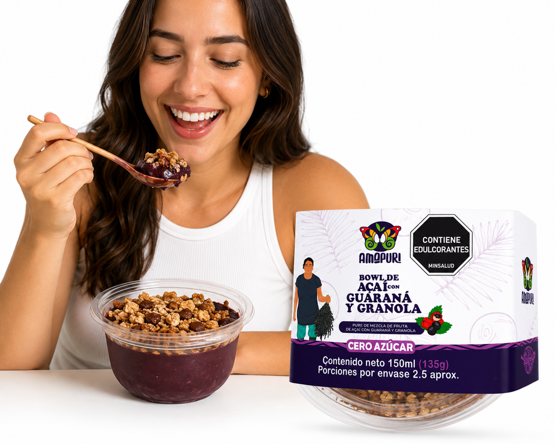 Sorbet de Acai con Granola Cero Azúcar (Pack x 4)