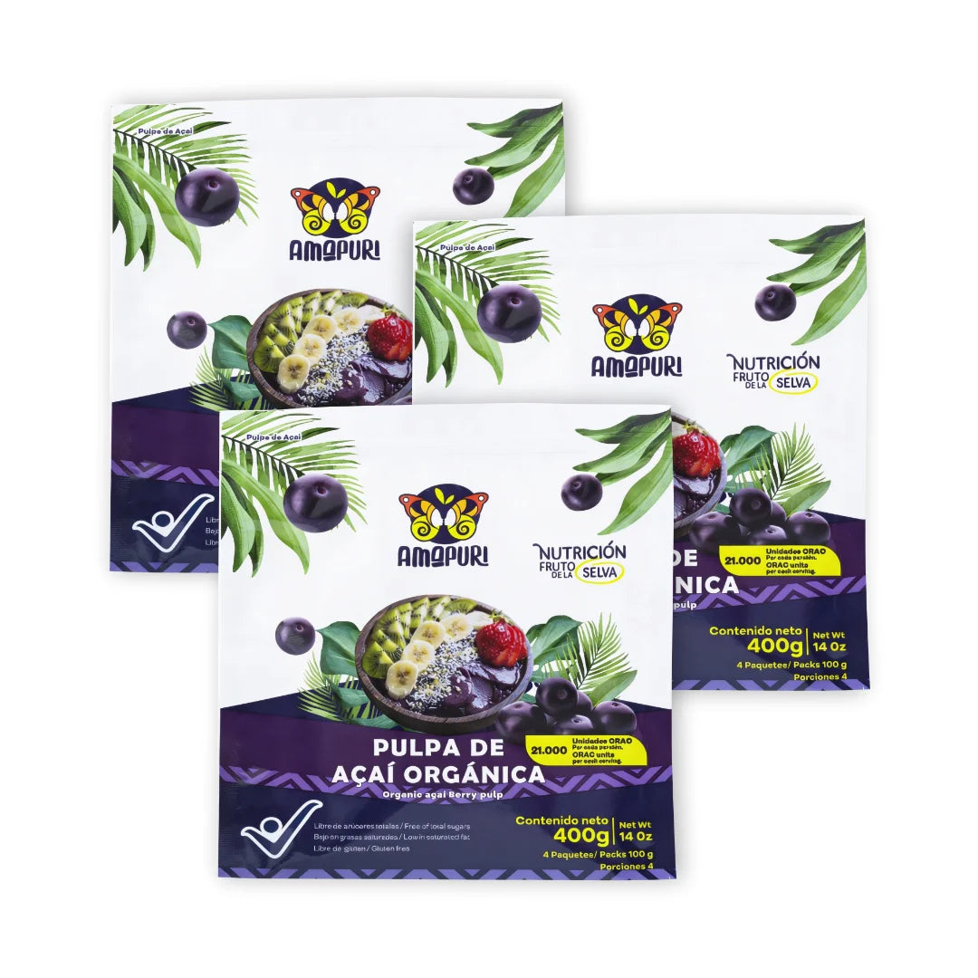 Pulpa de açaí congelada Amapuri 400 g