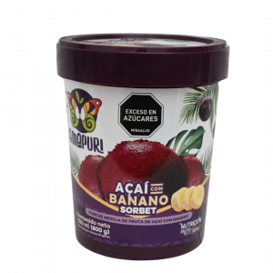 Sorbet de Acai x 900ml (Precio por unidad) - Banano